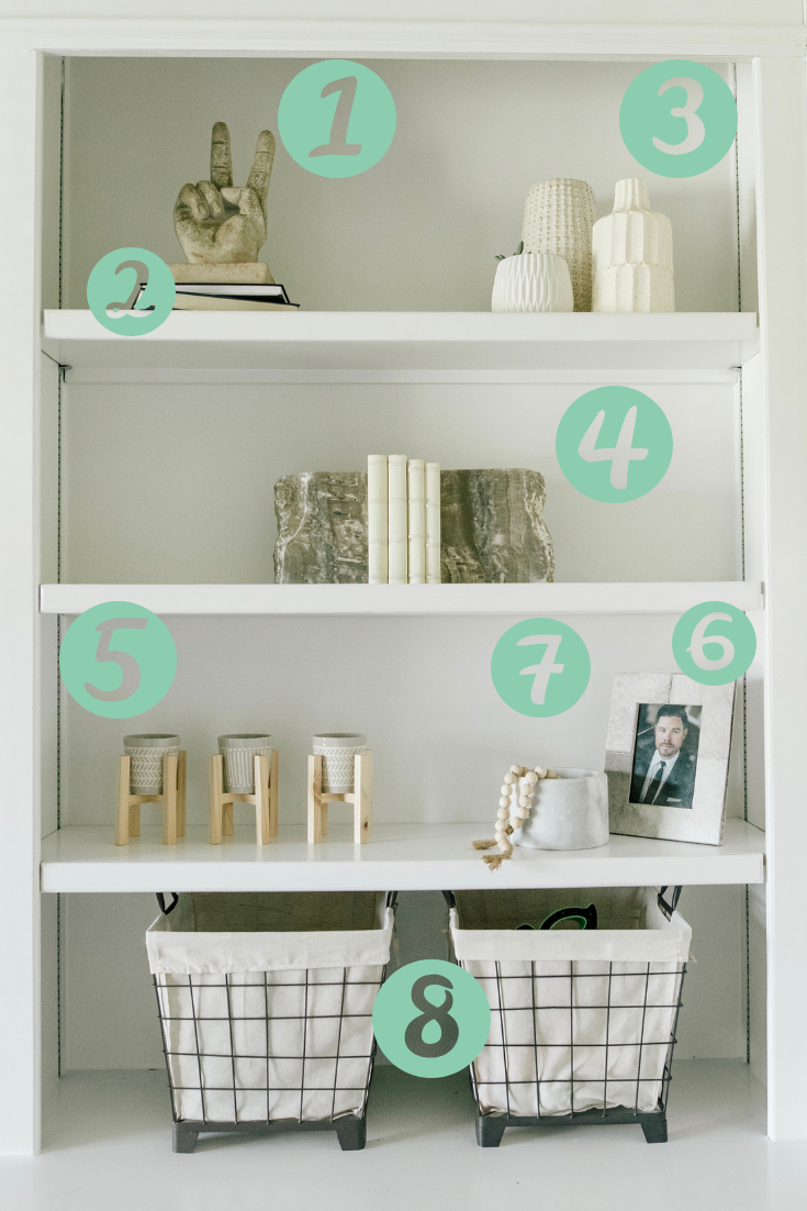 How To Decorate Bookshelves A Styling Cheat Sheet Beaus And Ashley
