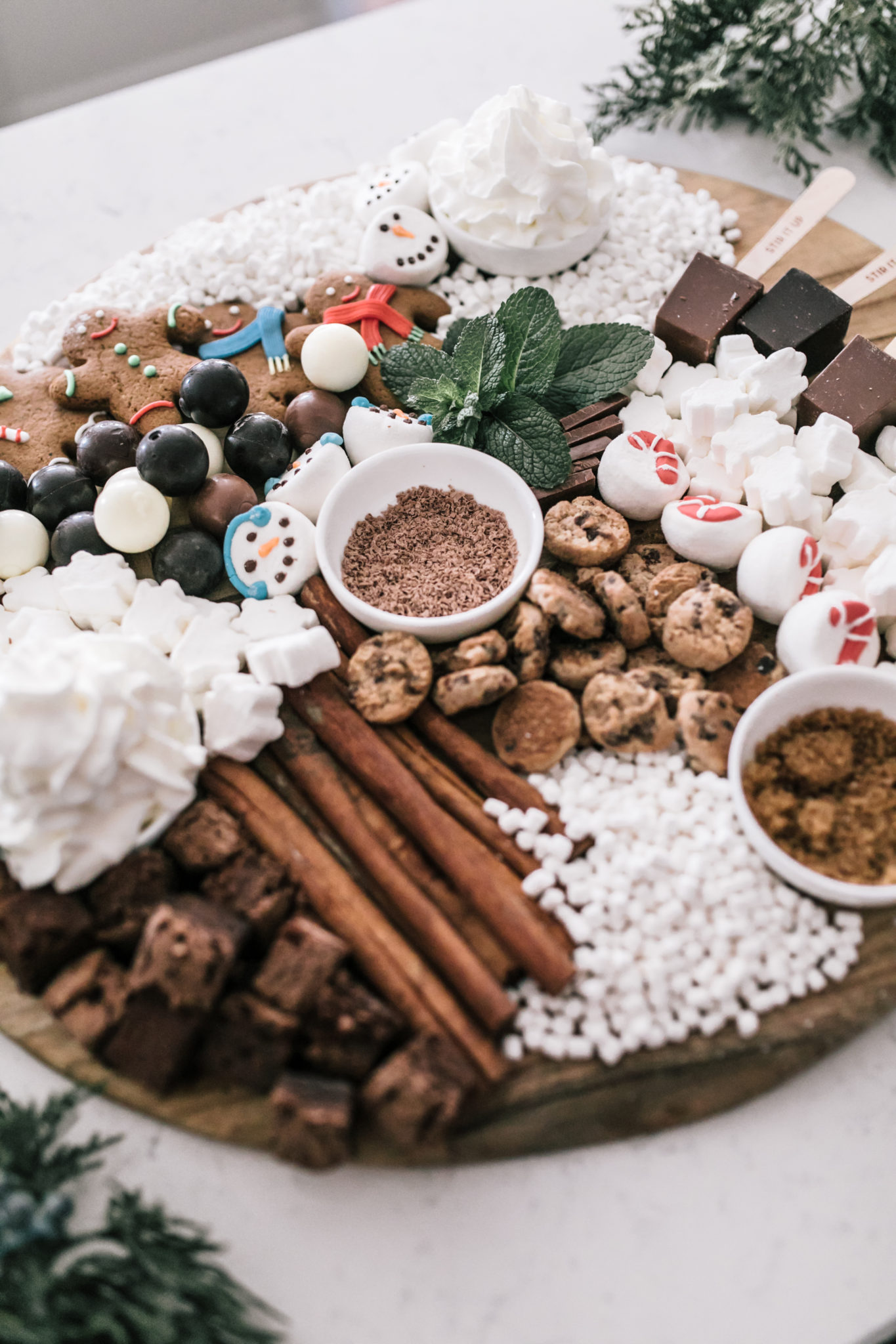 Hot Chocolate Dessert Charcuterie Board - Beaus and Ashley